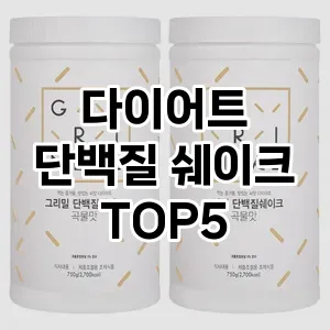 다이어트 단백질 쉐이크 추천 TOP 5